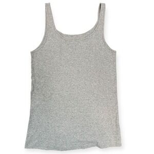 Eileen Fisher Heather Grey Organic Cotton Tank Top‎ Medium
